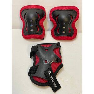 Bosoner elbow pads right wrist youth kids small sports red black